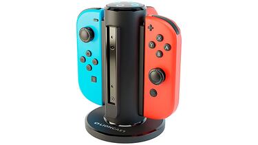 La mejor base de carga para tener hasta cuatro mandos de Nintendo Switch siempre con batería