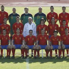 Del Bosque analiza a los 23 campeones del mundo de la Selección en Sudáfrica