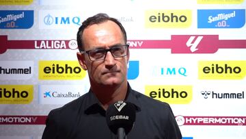 Etxeberria tras ganar al Racing de Ferrol