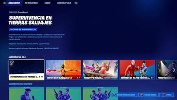 Los modos de juego necesarios para esta lista de misiones est&aacute;n en la secci&oacute;n "Juegos de la Isla" del men&uacute; de selector de modo