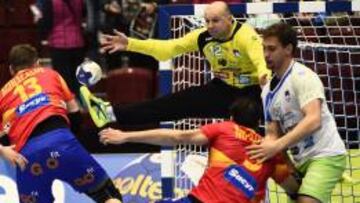El portero Esloveno Gorazd Skof fue el héroe de su selección.