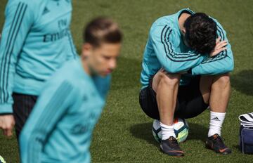 El susto de Isco protagoniza el entrenamiento del Madrid