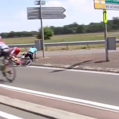 Luis León Sánchez sufre una dura caída y abandona el Tour