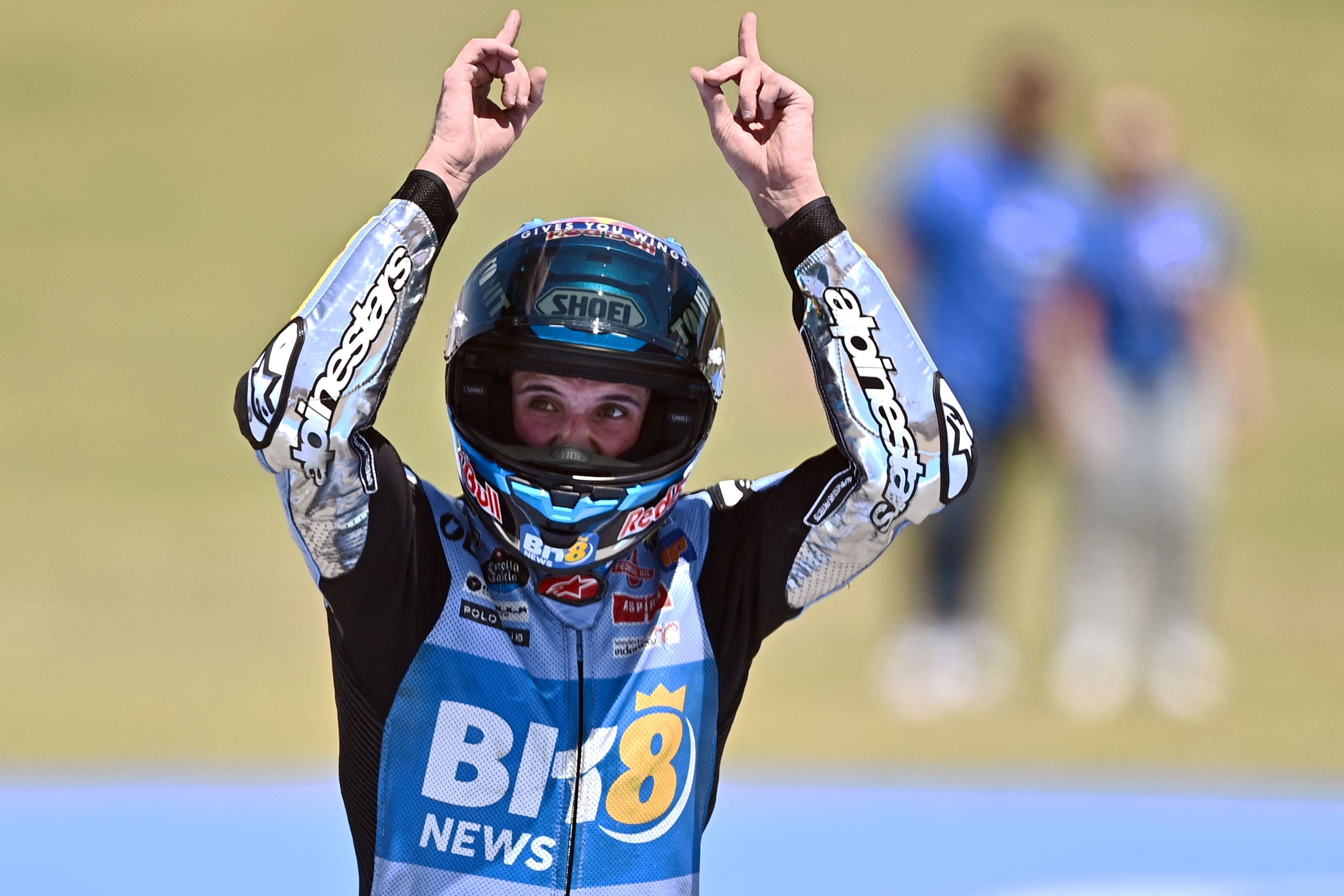 Álex Márquez celebra su primera victoria en el GP de España de 2025.