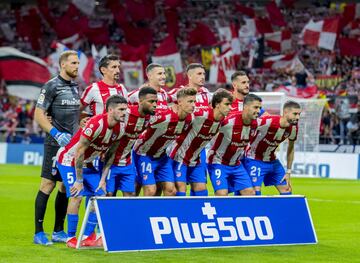 Equipo del Atlético de Madrid.