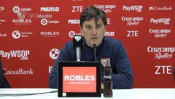Montella: "Poco a poco se irán viendo cosas mejores"