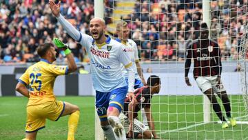 Bacca anota ante Frosinone e iguala a Dybala con 16 goles