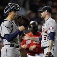 El bullpen de Red Sox se colapsa; Astros ganan y empatan la ALCS
