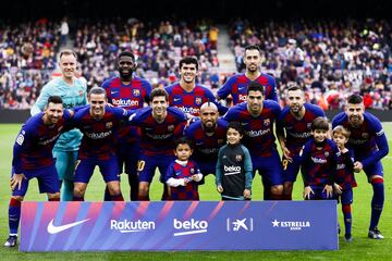 Once inicial del Barcelona 


