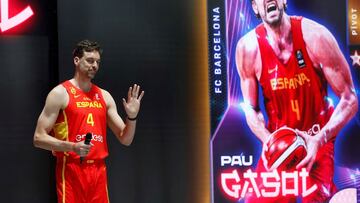 Pau Gasol, durante la presentación de la Selección para los Juegos Olímpicos de Tokio.