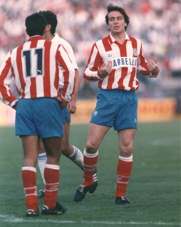 1991/92 con el Atlético de Madrid