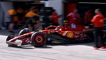 Carlos Sainz (Ferrari SF-24). Spielberg, Austria. F1 2024.