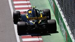 MONTREAL, QC - JUNE 09: Carlos Sainz of Spain driving the (55) Renault Sport Formula One Team RS18 on track during final practice for the Canadian Formula One Grand Prix at Circuit Gilles Villeneuve on June 9, 2018 in Montreal, Canada.   Charles Coates/Getty Images/AFP
 == FOR NEWSPAPERS, INTERNET, TELCOS &amp; TELEVISION USE ONLY ==