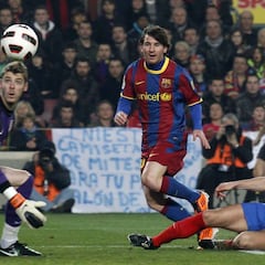 De cuando Messi le hizo un hat-trick a De Gea