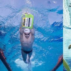 How does swimmer Thomas Heilman compare to Michael Phelps in the 200m fly?