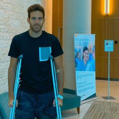 Delpo continua la rehabilitación