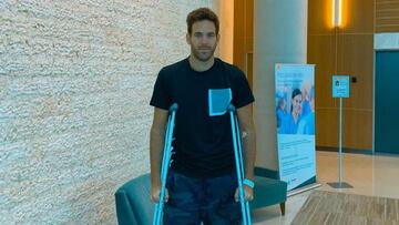 Delpo continua la rehabilitación