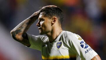 Soccer Football - Copa Libertadores - Group Stage - Group G - Deportes Tolima v Boca Juniors - Manuel Murillo Toro Stadium, Ibague, Colombia - April 24, 2019   Boca Juniors&#039; Mauro Zarate reacts   REUTERS/Luisa Gonzalez