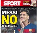 Sport: Messi no llegará al Clásico