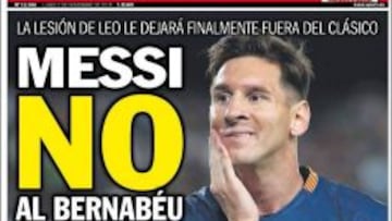 Portada del diario Sport.