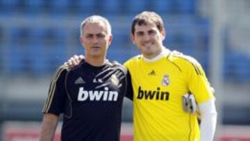 Mourinho y Casillas, durante su etapa en el Real Madrid.
