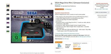 Mega Drive Mini 2 en Amazon.