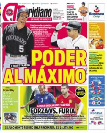 Portadas de la prensa mundial