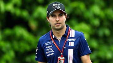 Sergio Perez en Singapur.