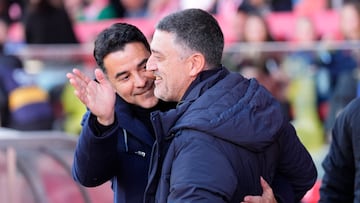 García Pimienta, junto a Míchel.