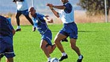 <b>TITULARES.</B> Nagore y Movilla no han coincidido aún en partido oficial.