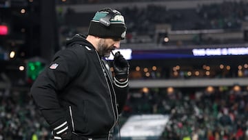 Twelve months after winning the Super Bowl, Philadelphia was eliminated from the postseason in the Wild Card round by the 49ers.