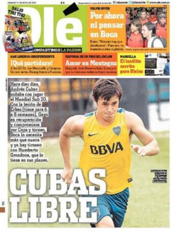 Portadas de la prensa deportiva