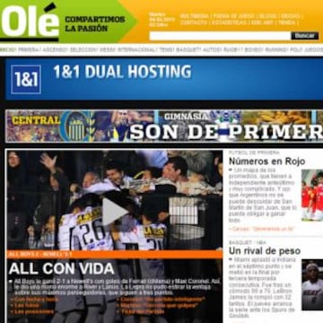 Portadas de la prensa extranjera