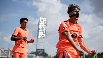 Soccer Football - LaLiga - Getafe v FC Barcelona - Estadio Coliseum, Getafe, Spain - April 25, 2026 FC Barcelona's Fermin Lopez celebrates scoring their first goal REUTERS/Isabel Infantes TPX IMAGES OF THE DAY