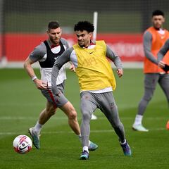 Luis Díaz is back: Regresa a entrenamientos y apunta al City