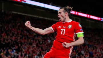 Bale celebrando el gol