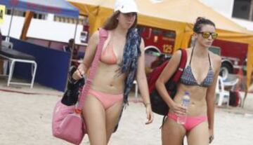 La dupla chilena no se quedó atrás por su belleza en Perú.