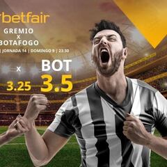 Gremio FBPA vs. Botafogo FR: alineaciones, horario, TV, estadísticas y pronósticos