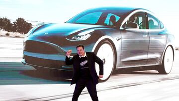 FILE PHOTO: Tesla Inc CEO Elon Musk dances onstage during a delivery event for Tesla China-made Model 3 cars in Shanghai, China January 7, 2020./File Photo