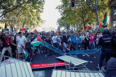 Las protestas pro-Palestina en las calles de Madrid.