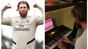 Sergio Ramos da un 'concierto privado' de piano a Pilar Rubio y sus hijos