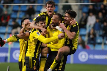 El internacional caboverdiano ha aterrizado con buen pie en Zaragoza. En la última jugada del partido de su estreno consiguió el gol decisivo y los tres puntos para su equipo.
