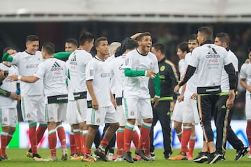 El festejo de México tras conseguir el pase al Mundial