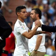 James: "Ha sido una sensación única volver al Bernabéu"