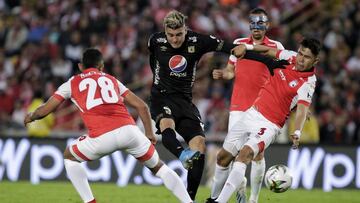 Santa Fe y América de Cali en un juego por Liga Águila.