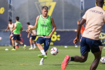 Iván Alejo en un entrenamiento en la Ciudad Deportiva.