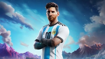 As¨ª present¨® Fortnite la nueva Skin de Lionel Messi