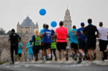 Las imágenes de la séptima maratón de Jerusalén