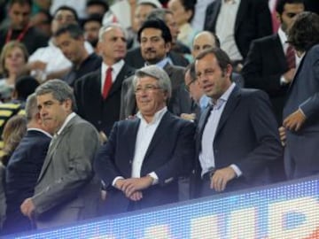 Rosell y Cerezo en el palco.