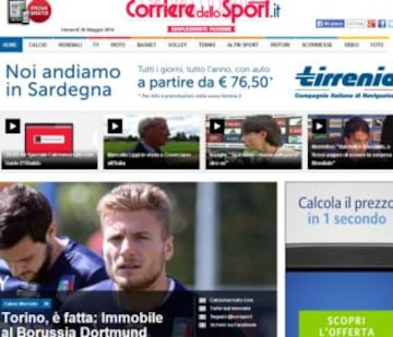 Portadas de la prensa extranjera